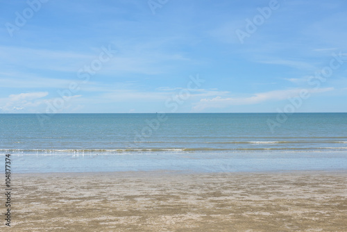 beautiful beach and tropical sea