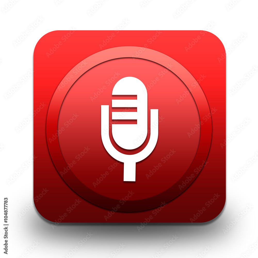 Icône Bouton Internet Microphone Icône Bouton Internet Microphone
