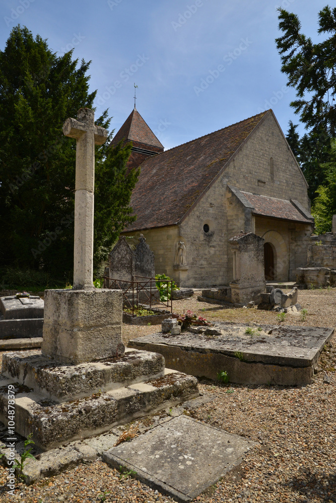 Moussy, France - august 1 2015 : the cemetery