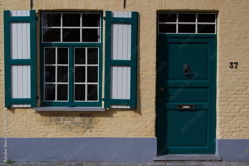 Naklejka premium Facades of Bruges