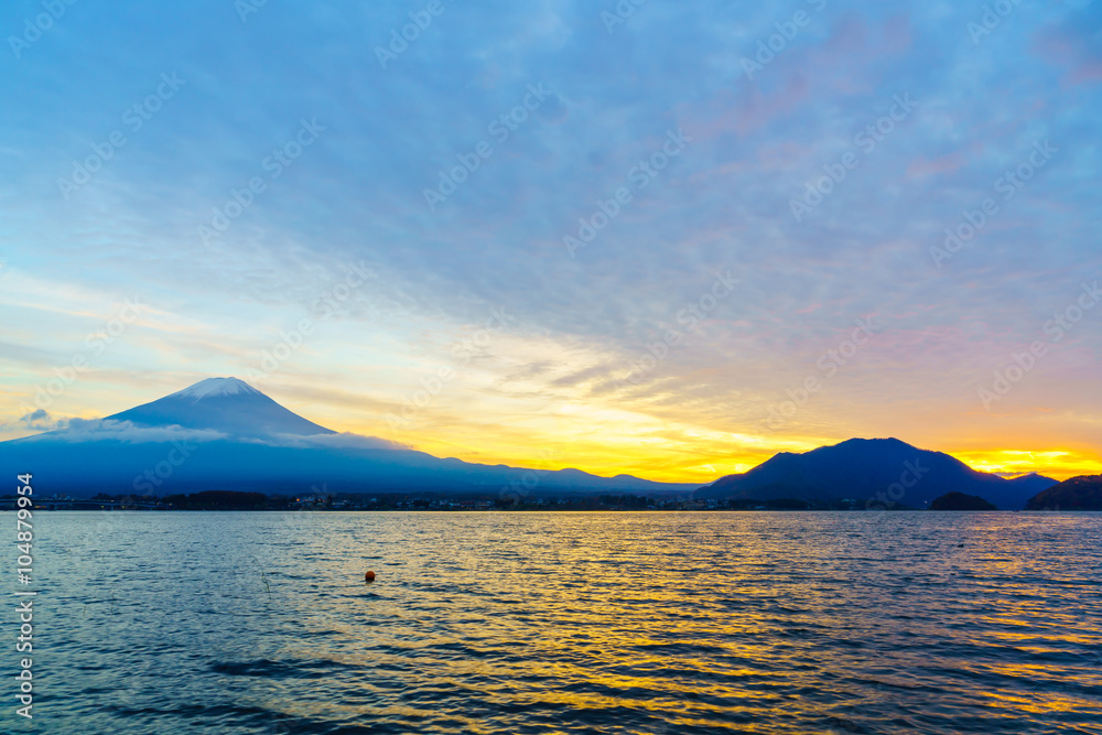 Mount Fuji sunset, Japan