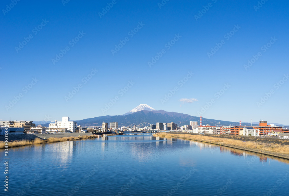 Kano River and Mount Fuji