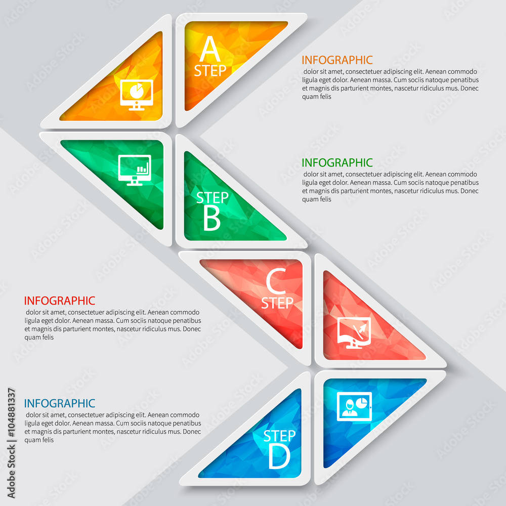 Abstract 3D Paper Infographics Abstract 3D Paper Infographics
