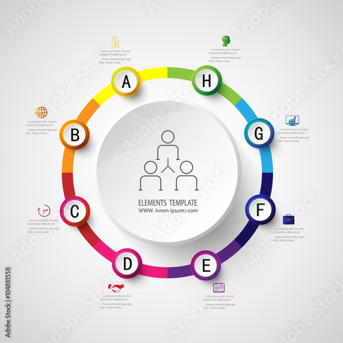 Infographic design template and marketing icons Business concept