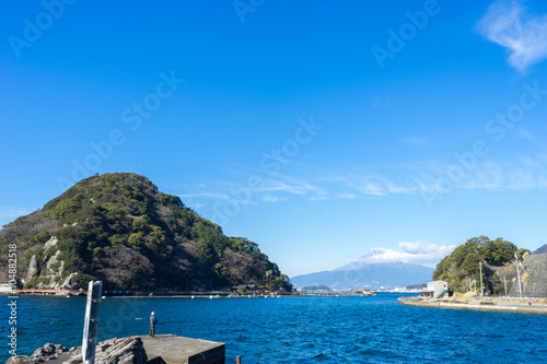 Awashima Island and Mount Fuji © T-Kai