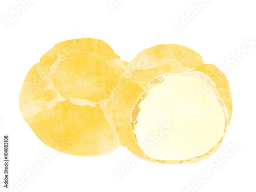 Valokuva Cream puff illustration