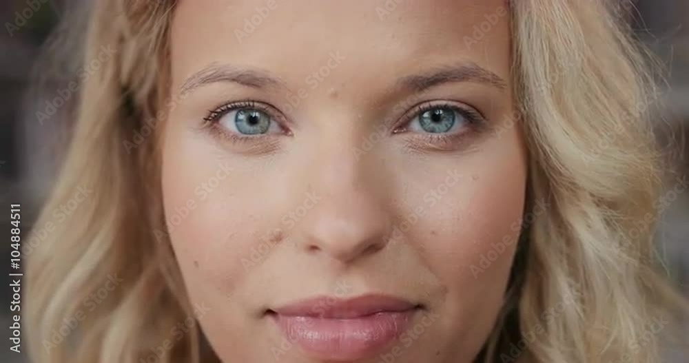 Close up of beautiful woman face portrait Close up of beautiful woman face portrait