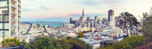 cityscape and skyline of san francisco in USA