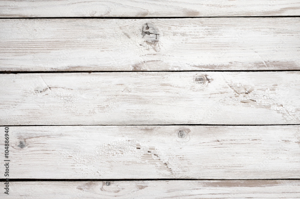 Obraz premium White painted wood texture