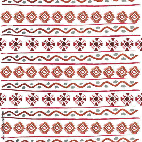 Vector tribal seamless pattern. Geometric boho elements. Isolated on white. Can use them for your design, post cards, prints, invitations, greetings or even for printing on fabrics.