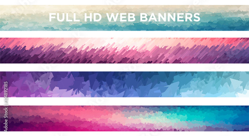 Full HD Web Banners. Vector file.