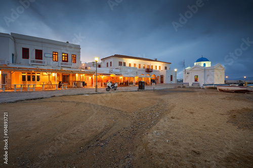 Town of Mykonos as seen from the old harbor. © milangonda