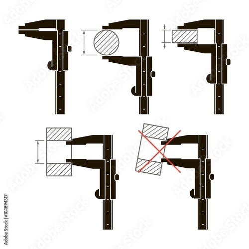 vernier caliper  and methods of measurement