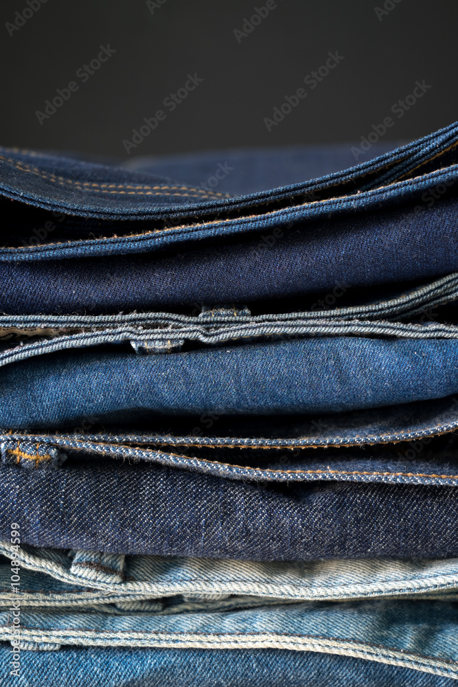 Blue Jeans Stack Clothing/ Blue Jeans Denim Clothing Stack