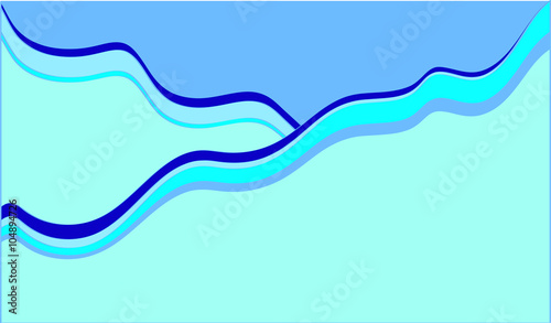 Illustration of Blue Waves