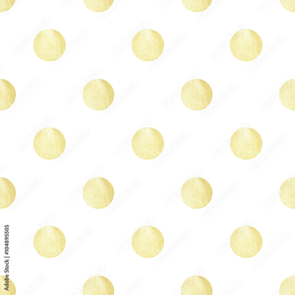 Seamless pattern with white hand-painted pearly circles on white background