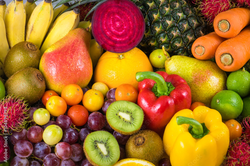 Fruits and vegetables for healthy