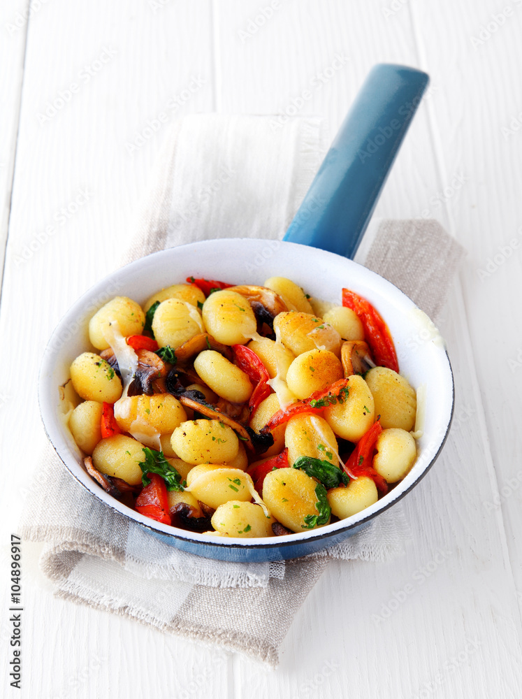 Italian gnocchi and mushrooms Italian gnocchi and mushrooms