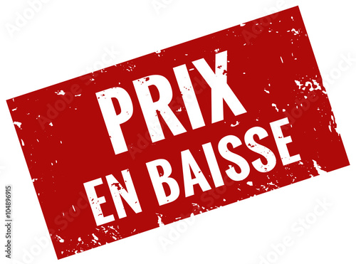 Prix en baisse timbre rouge