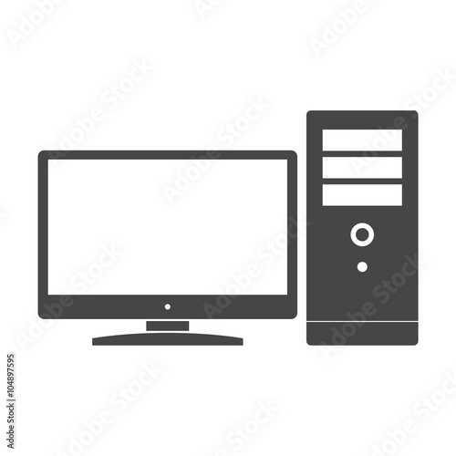 Desktop computer icon