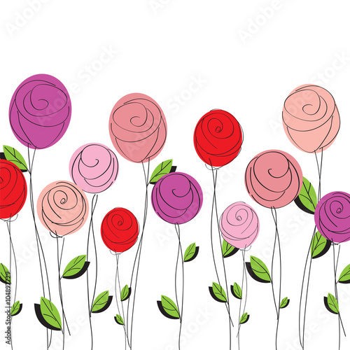 Cute roses background