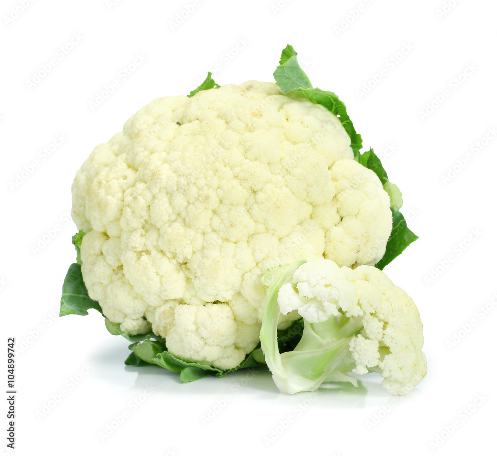 Cauliflower isolated on white background Cauliflower isolated on white background