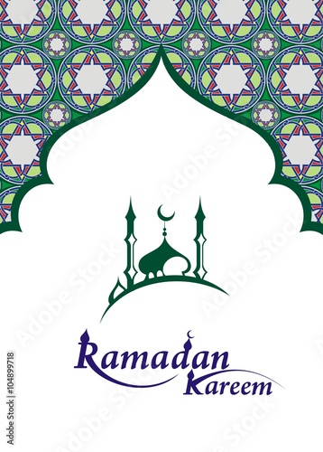 Ramadan greetings background. Ramadan Kareem means Ramadan the Generous Month