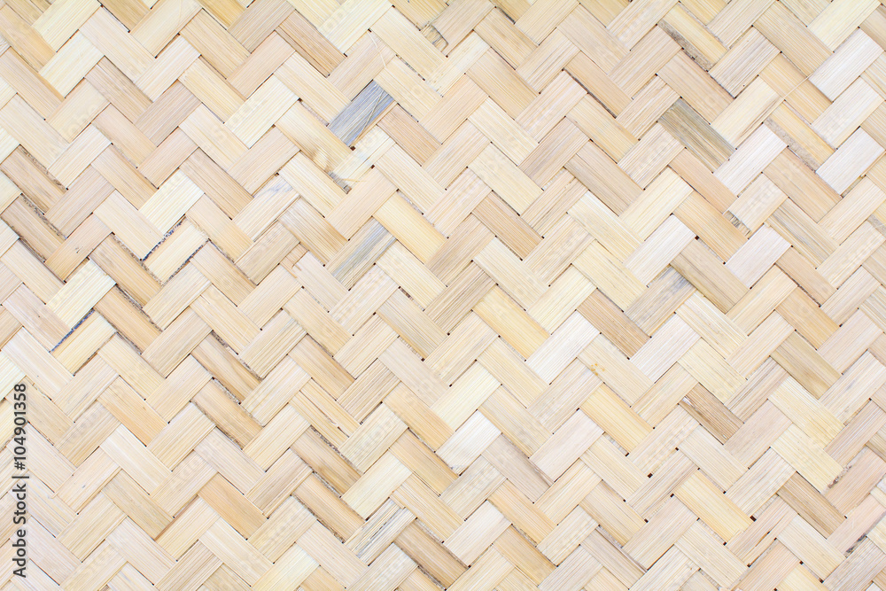 Closeup brown bamboo weaving texture, Woven wood pattern of thai Closeup brown bamboo weaving texture, Woven wood pattern of thai