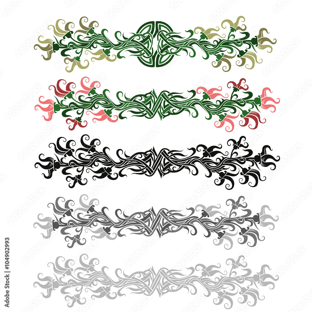 Fototapeta premium Floral Ornament. Vector Illustration