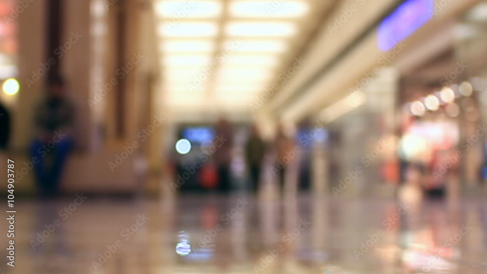 Timelapse people walking in the hypermarket to make a purchase,alienated,out of focus Timelapse people walking in the hypermarket to make a purchase,alienated,out of focus