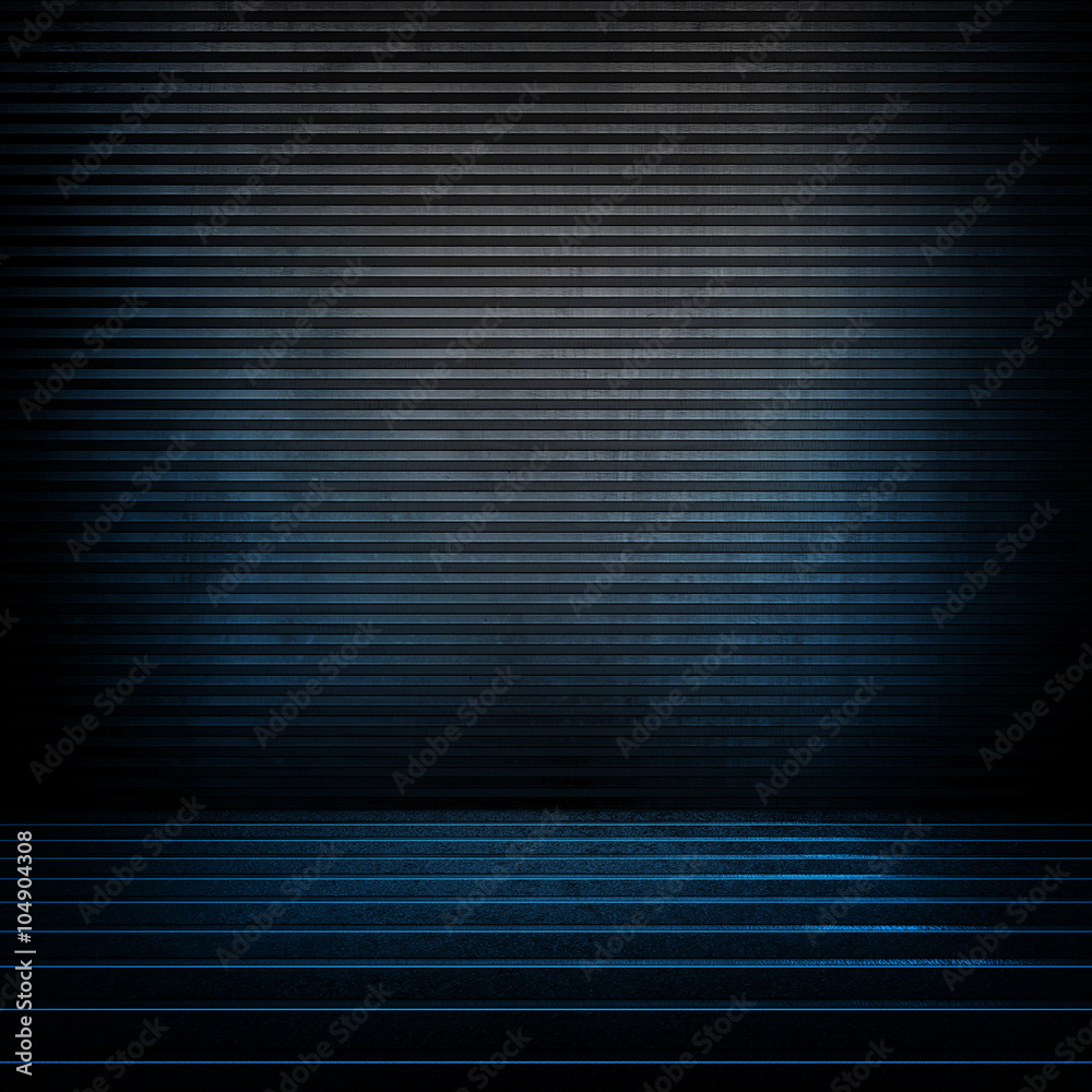 Fototapeta premium interior with blue metal background