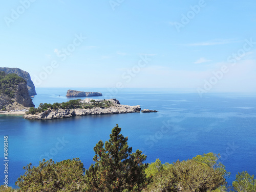 panoramic viewpoint over the sea