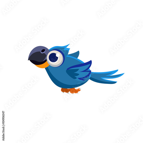 Cute Blue Macaw Parrot