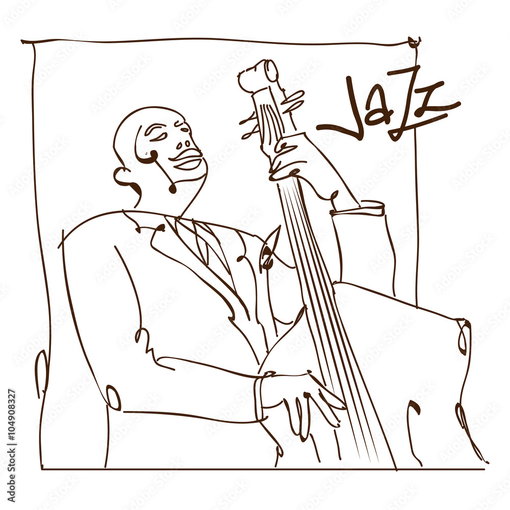 Musicans of jazz. Vector sketches Stock Vector by ©ring-ring 81531348