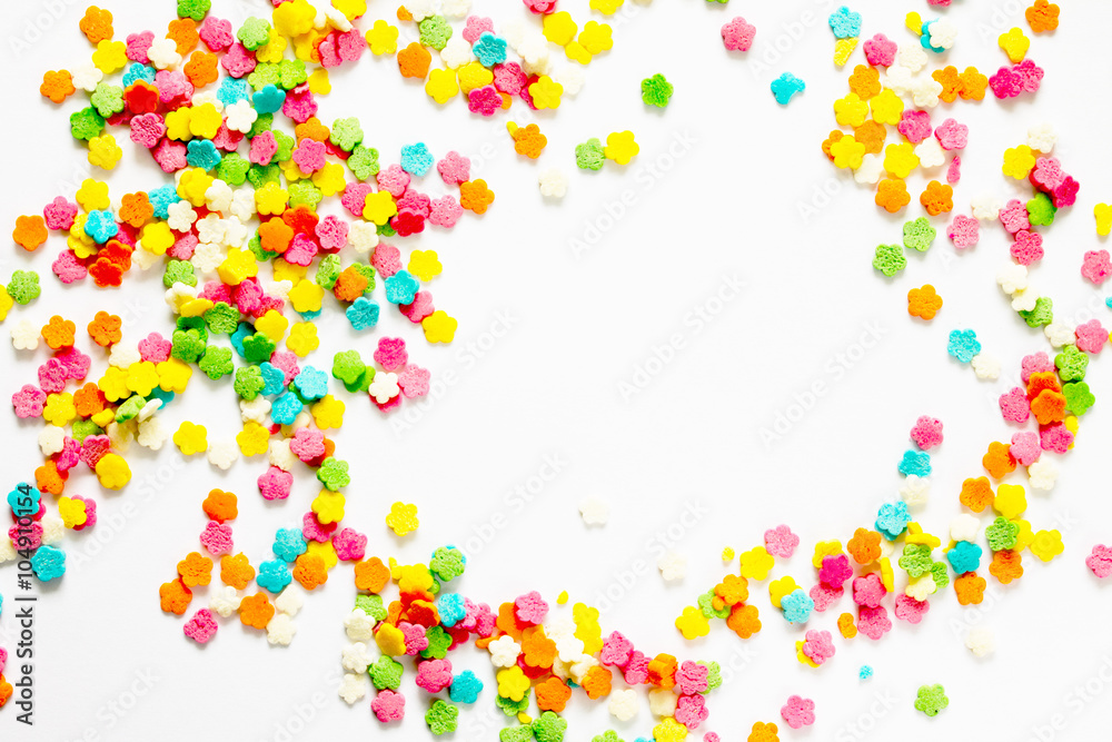 Easter background of pastry topping, place for text. Easter background of pastry topping, place for text.