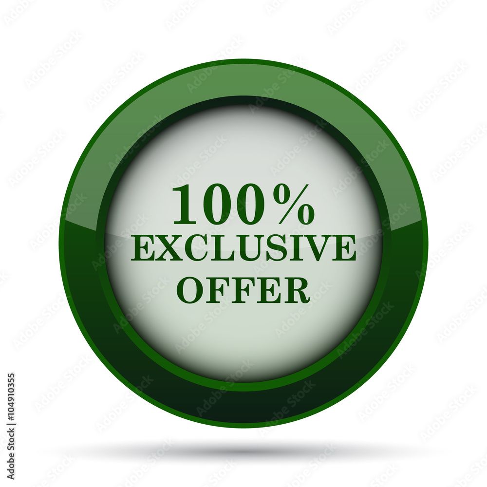 100% exclusive offer icon