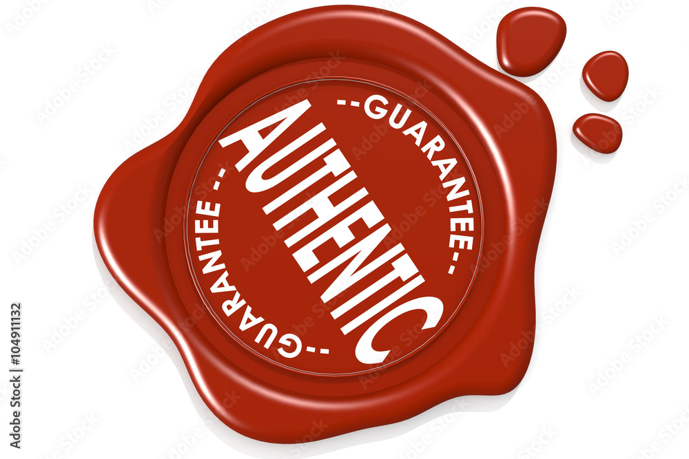 Authentic product quality label warranty seal isolated Authentic product quality label warranty seal isolated
