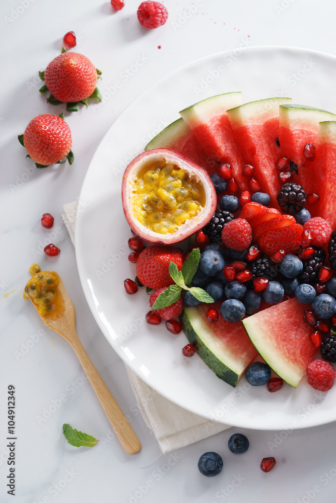 mixed fruits snack. mixed fruits snack.