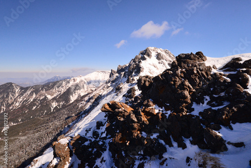 厳冬の八ヶ岳連峰「横岳」