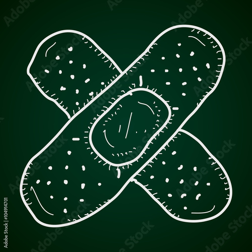 Simple doodle of a plaster