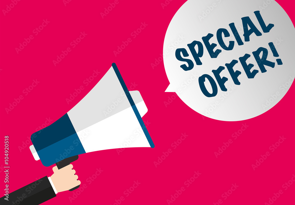 Special Offer - Speech Bubble - Megaphone Special Offer - Speech Bubble - Megaphone