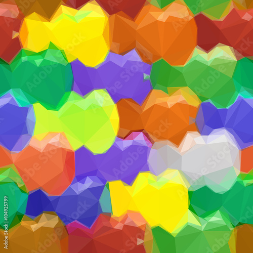 Abstract Background  Colorful Low Poly Design. Vector