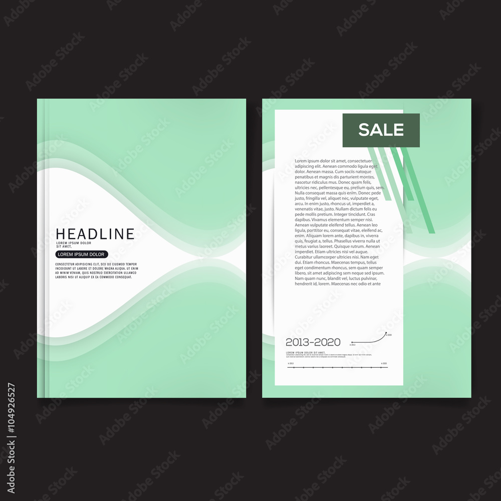 Business brochure flyer cover design layout template