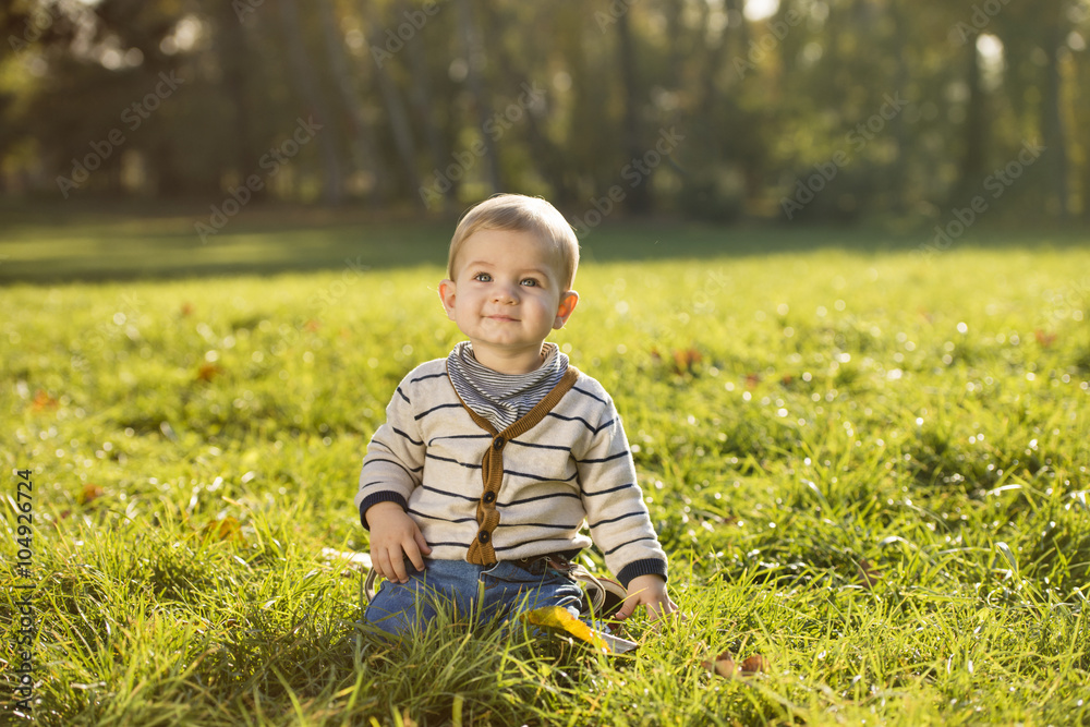 Child in autumn colors Child in autumn colors