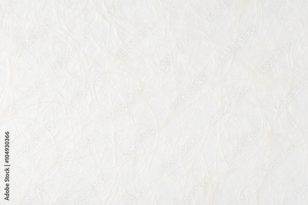 White paper sheet texture background, like self made. Embossed yarns, twine, lace pattern. Soft light, shadows.