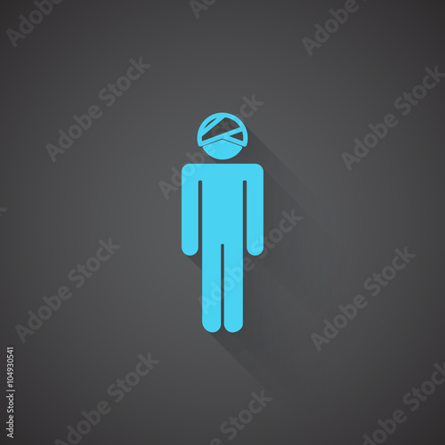 Flat Head web app icon on dark background
