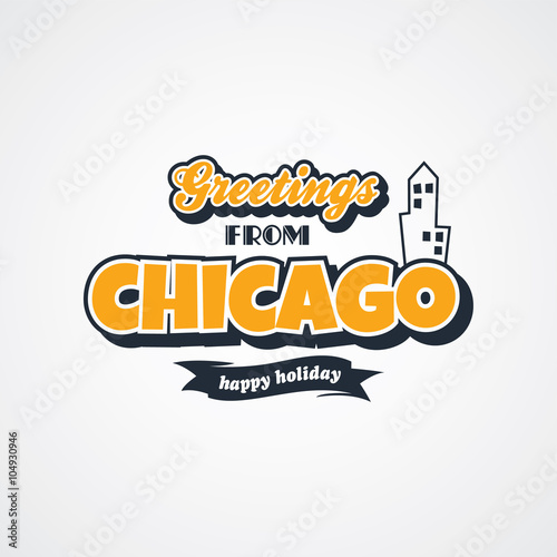 chicago vacation greetings theme