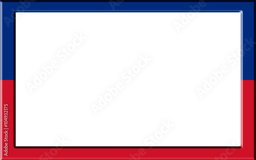 Frame striped Liechtenstein flag