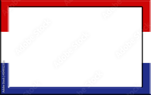 Frame striped Netherlands flag