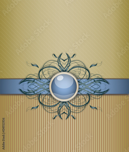 Retro background with ornament. Illustration 10 version
